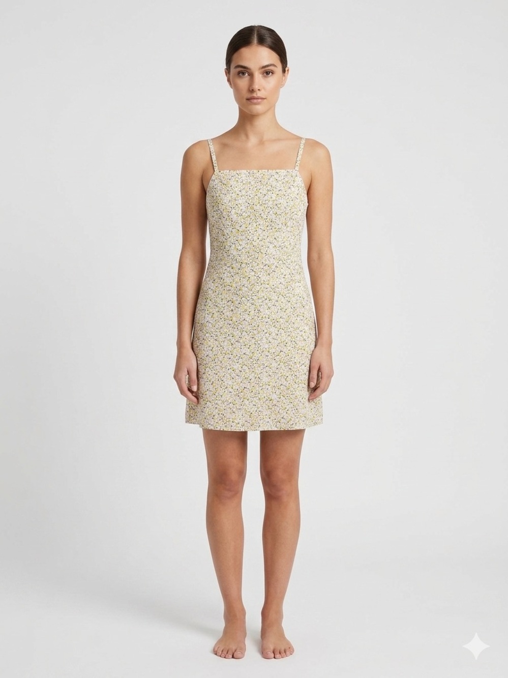 Old Navy Floral Square-Neck Mini Dress
